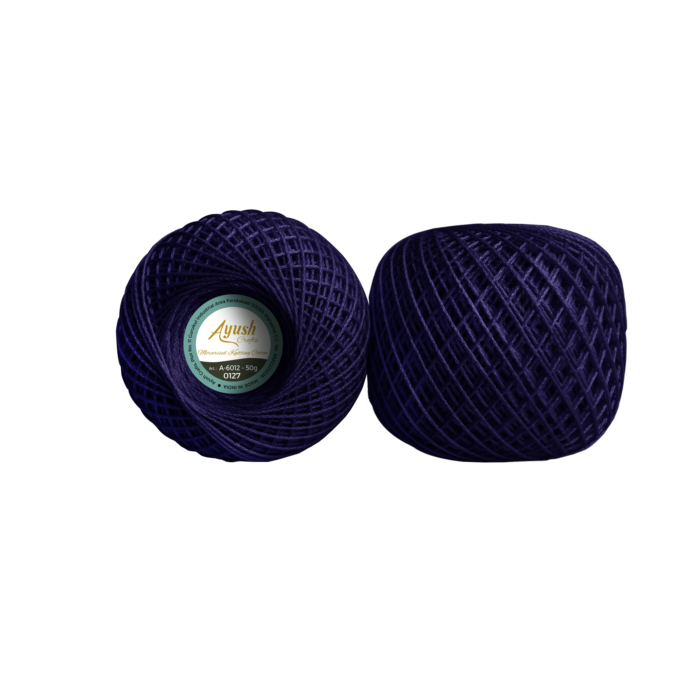 A6012 Deep Violet Mercerized Knitting Cotton