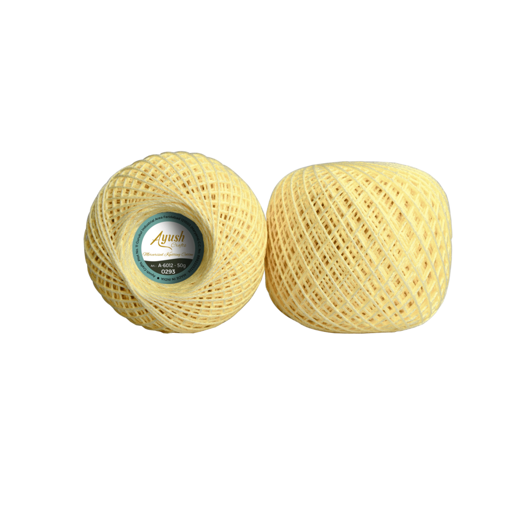 A6012 Light Yellow Mercerized Knitting Cotton