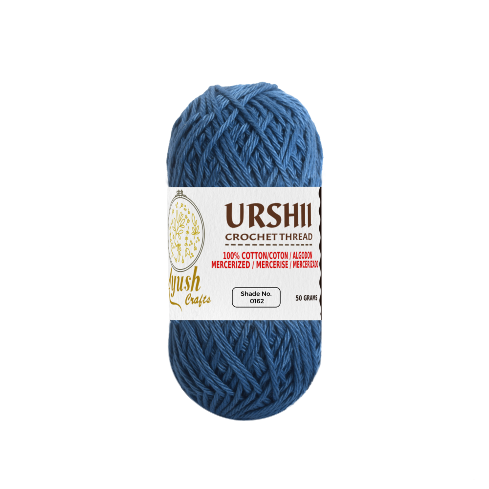 Urshii Mercerized Crochet Thread by Ayush Crafts – High-quality, vibrant, and durable yarn for crochet and knitting projects